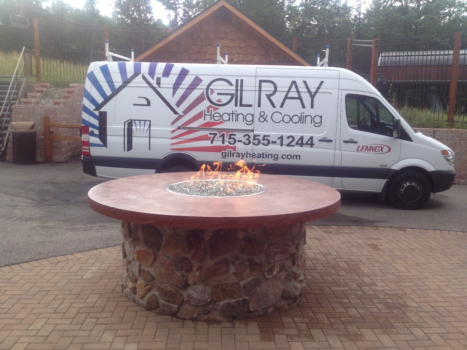Fire Pit and Van-1